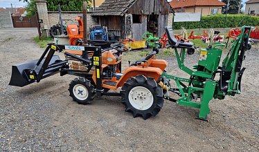 Kubota B 1402 D , 4x4 s novým čelním nakladačem KP-001 + nový podkop model BHSM 95 ( č.k. 54911)